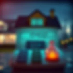 Visual representation of a house loan calculator in action