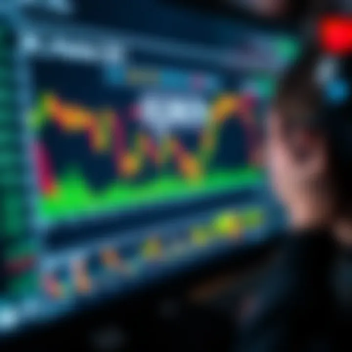 Insightful Stock Market Analysis A close-up of a computer screen with a stock market analysis