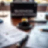 Business registration documents laid out on a table