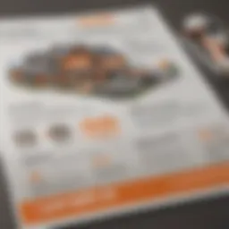 Home Depot warranty options displayed on a brochure