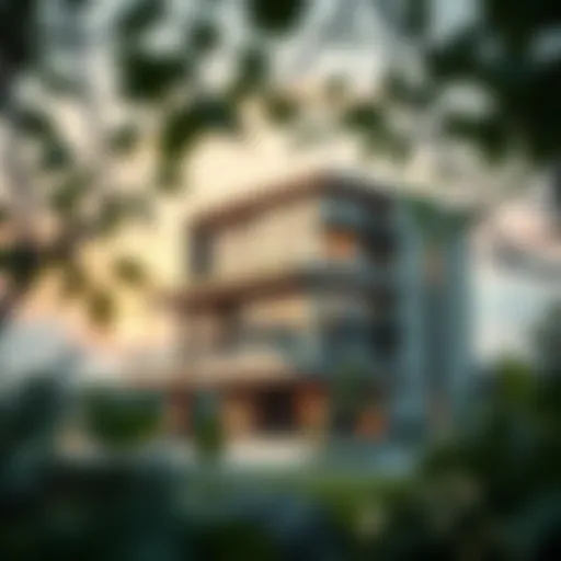 A modern sustainable building representing fair trade real estate principles