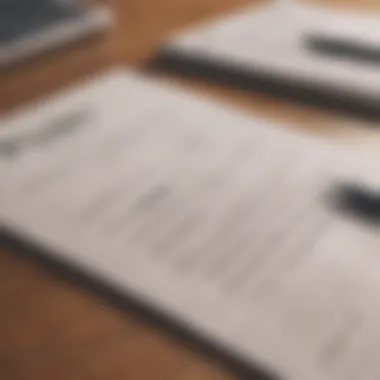 A close-up view of a signed FSBO contract on a wooden table.