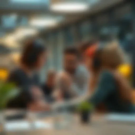 A team brainstorming innovative customer service strategies