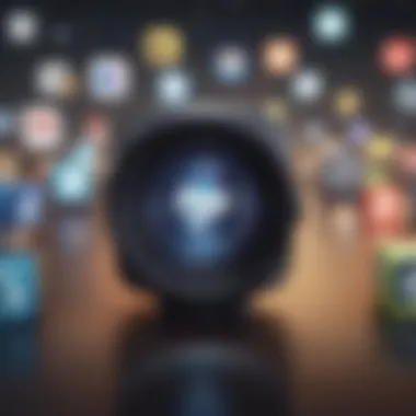 Diverse Social Media Platforms Visual representation of various social media logos