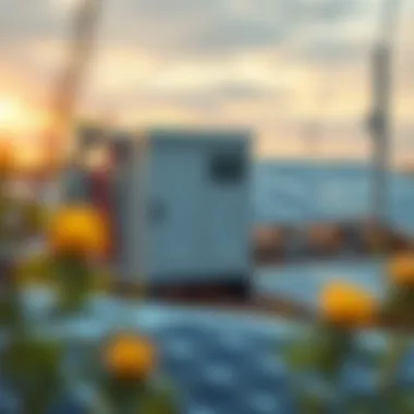 Solar energy storage system integrating batteries for efficiency