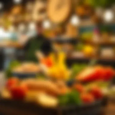 Branding elements for a food business