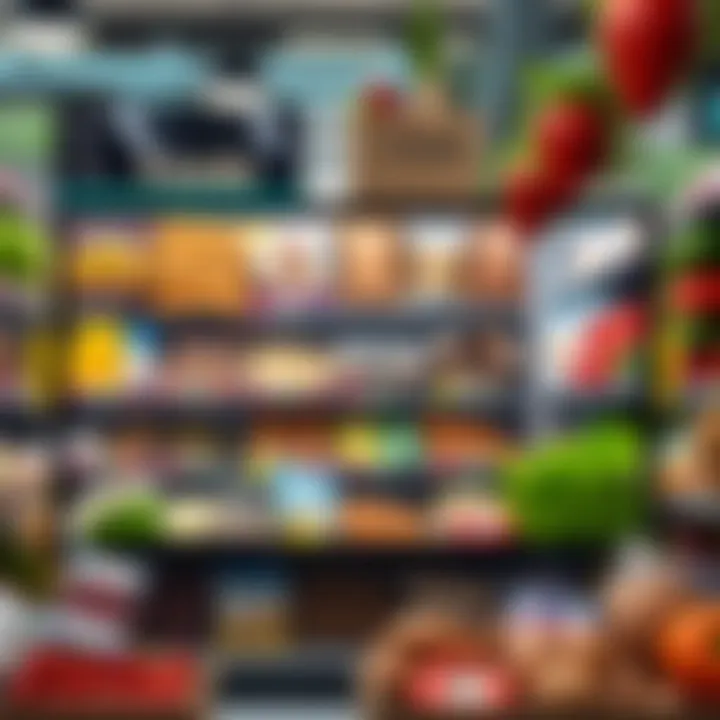 A well-organized online food shop interface