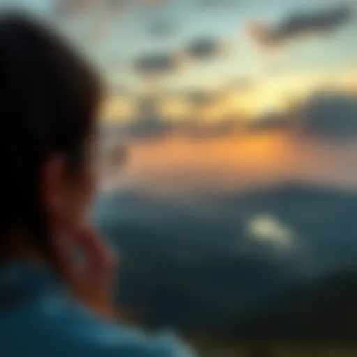 A serene landscape symbolizing personal reflection