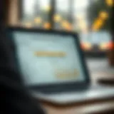A detailed vehicle history report displayed on a laptop screen