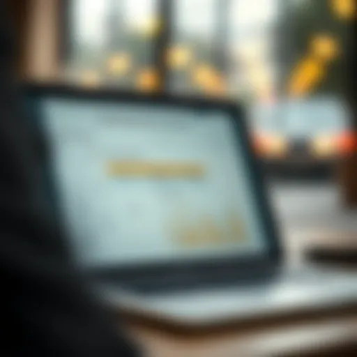 A detailed vehicle history report displayed on a laptop screen