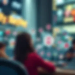 A diverse array of gig job icons representing various sectors