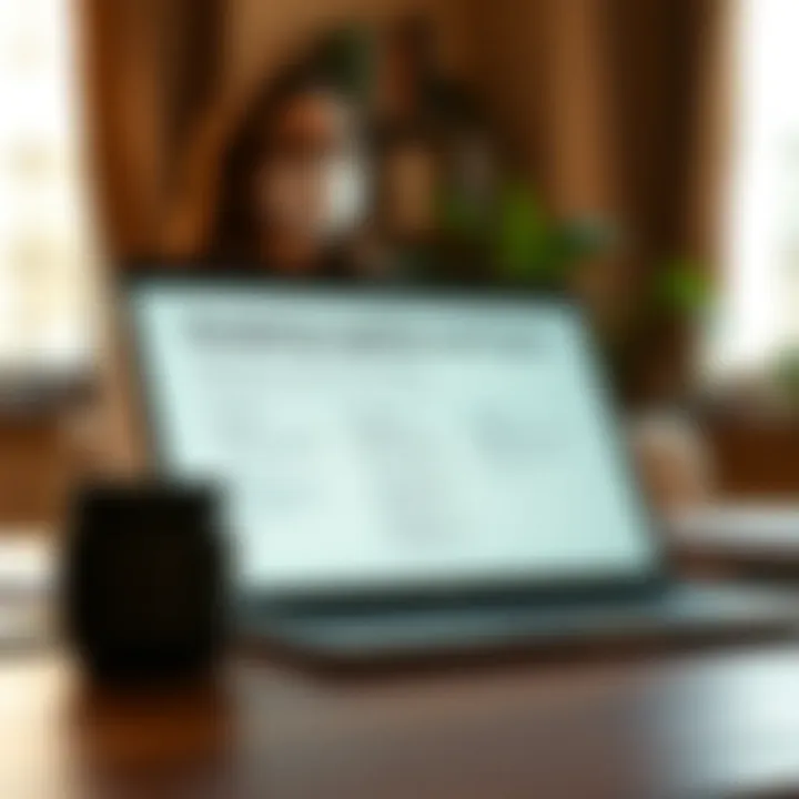 Navigating Legalities and Taxes A laptop displaying legal and tax resources for freelancers