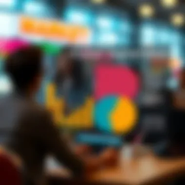 Graphical representation of market segmentation analysis