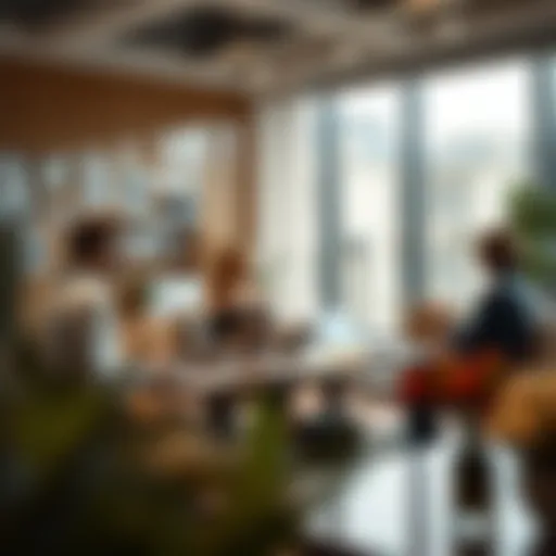 A sophisticated office environment showcasing financial planning discussions