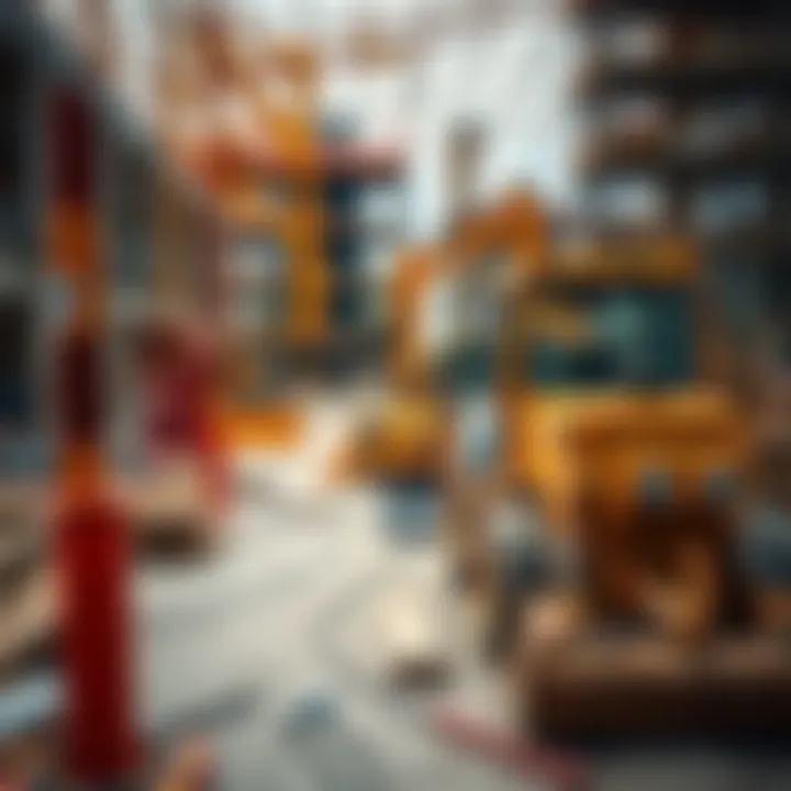 The Construction Phase Construction site with machinery