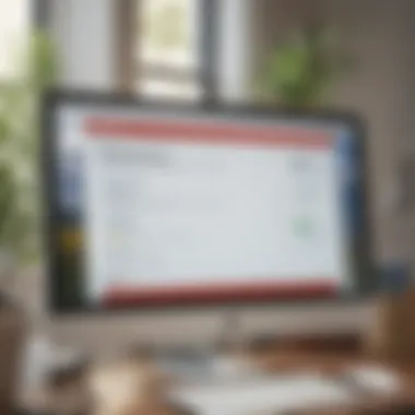 Exploring TurboTax Interface TurboTax interface on a computer screen