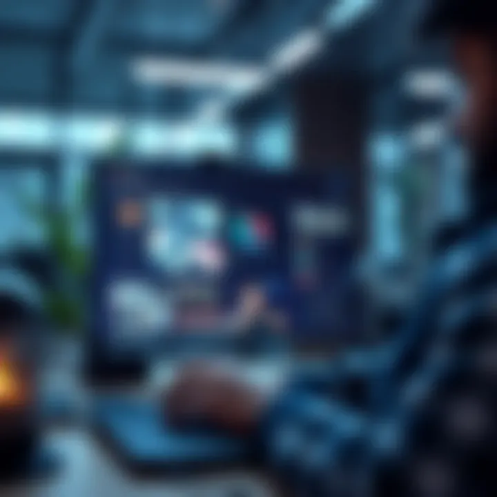 Leveraging Online Learning Platforms A digital interface showcasing online courses in accounting