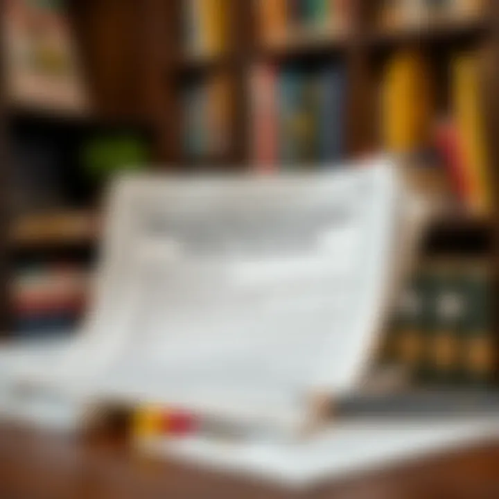 Graphic representation of required documents for online banking