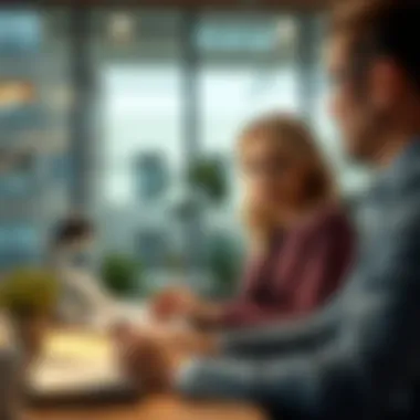 Evaluating Agent Qualifications and Reputation Client reviewing agent qualifications and testimonials