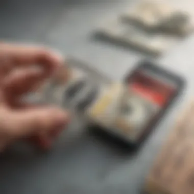 Digital Money Transfer Options Digital money transfer options displayed on a smartphone