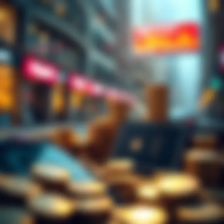 Maximizing Financial Gains Concept illustration of maximizing financial gains using digital wallets