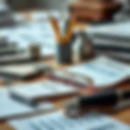A close-up of a financial planner's tools and resources