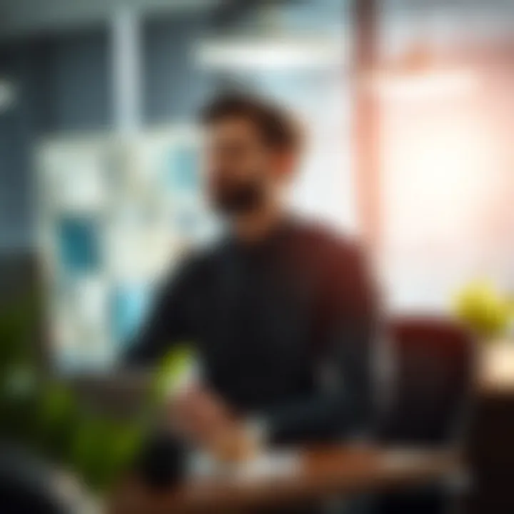 Incorporating Mindfulness at Work An employee practicing mindfulness at their desk
