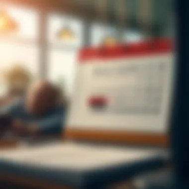 The Importance of Timely Payments Calendar marking payment dates