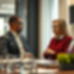 Engaging discussion between an agent and a client