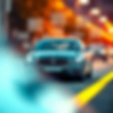 Diverse Car Insurance Policies A collage illustrating various car insurance policy options