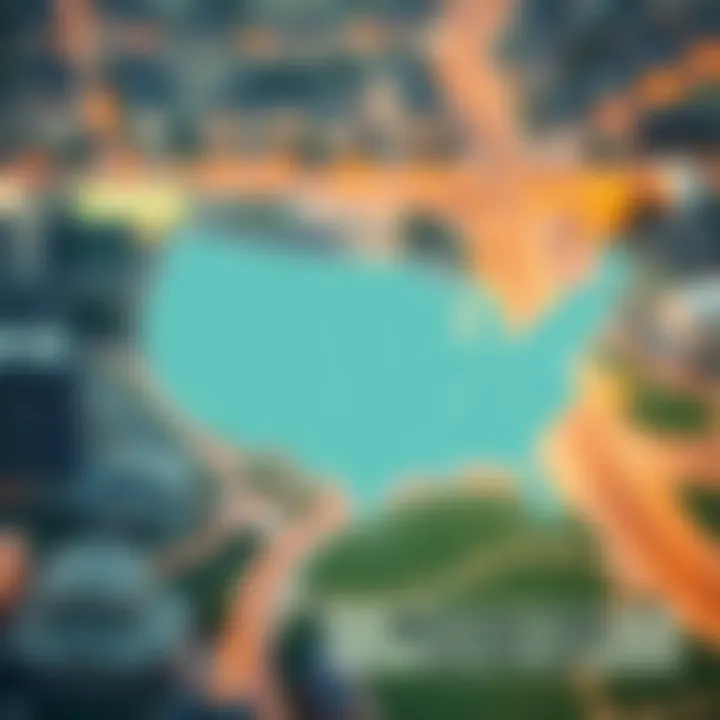Map showing regional variations in listing fees