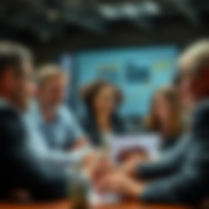 Diversity in Venture Capital Analysis A diverse group analyzing venture capital opportunities