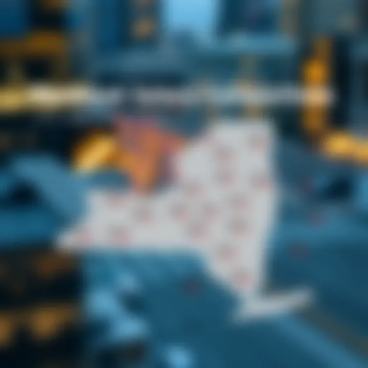 Municipal Salary Comparisons in New York Map highlighting different salary levels across municipalities in New York.