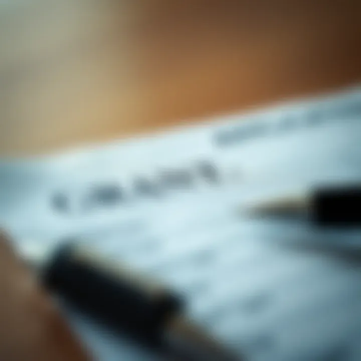 Close-Up of Grant Application A close-up of a grant application form with a pen