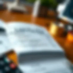 Detailed view of a last pay stub highlighting key components.