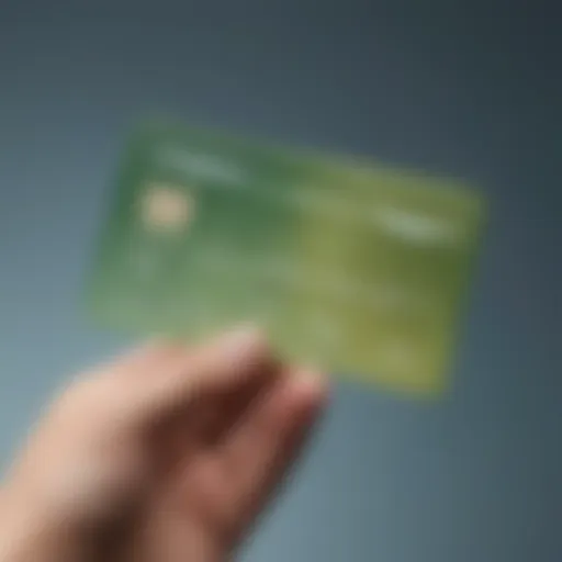 Visa prepaid card displayed prominently against a digital backdrop